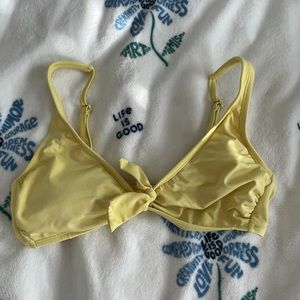 cute yellow swimsuit top